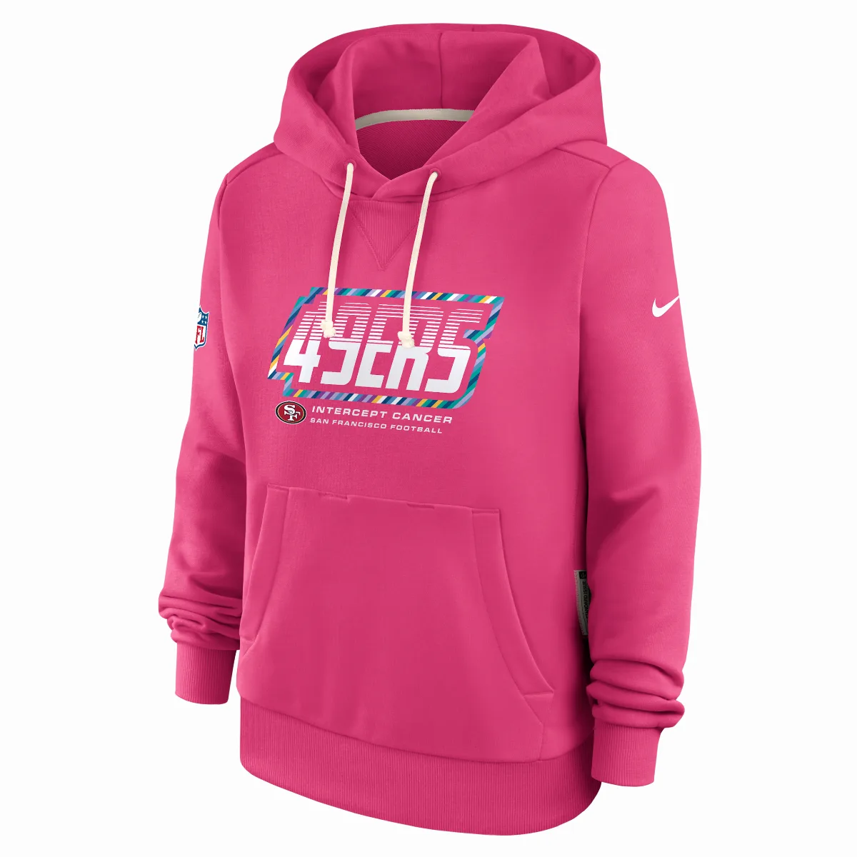 San Francisco 49ers Crucial Catch Standard Issue Dri-FIT NFL Pullover Hoodie by Nike