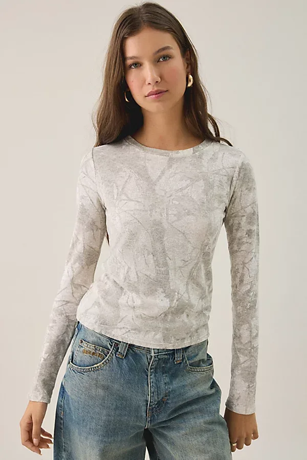 Long Sleeve Spill the Tee by BDG