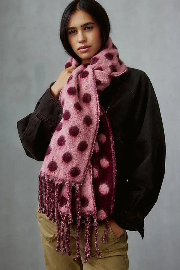 Polka Dot Blanket Scarf by Urban Outfitters