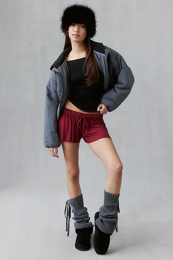 Angel Kiss Jersey Knit Flutter Shorts Top by Out From Under
