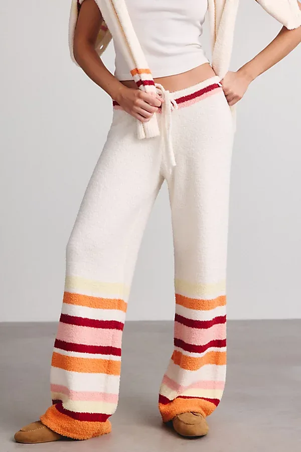 Snow Day Striped Sweater Pants by Out From Under