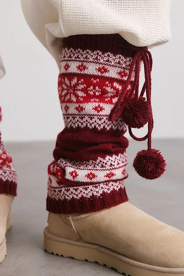 Noelle Fair Isle Leg Warmers by Urban Outfitters