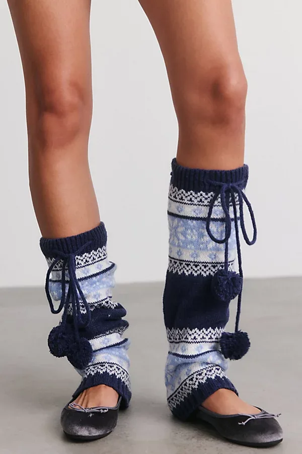 Noelle Fair Isle Leg Warmers