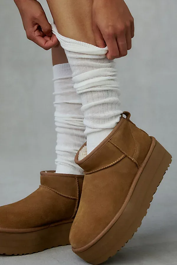 Ribbed Knit Over-The-Knee Socks by Urban Outfitters