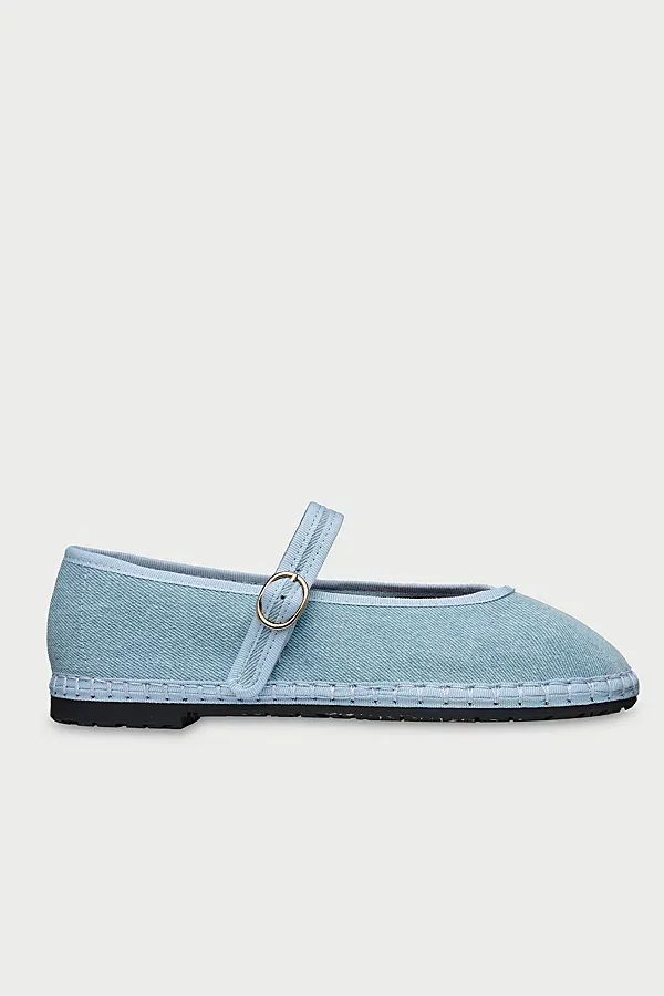 Flabelus Pierre Denim Mary Jane Shoe by Flabelus