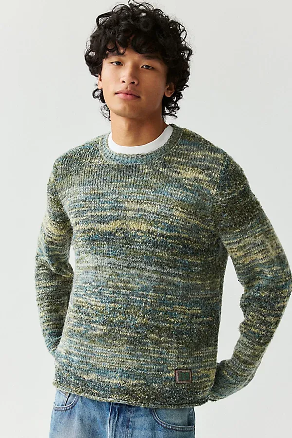 Ayker Boucle Stripe Rollneck Sweater by Ayker