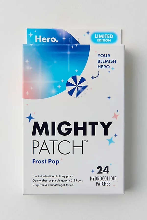 Hero Cosmetics Mighty Patch Holiday Hydrocolloid Pimple Patch Set in Frost Pop by Hero Cosmetics