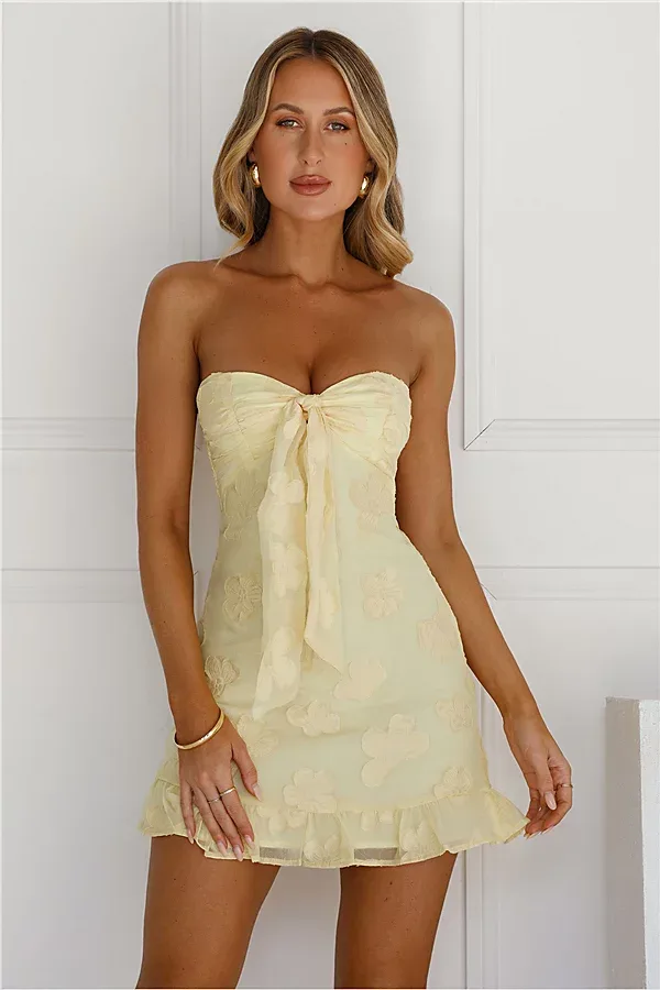 Hello Molly Delightful Dreams Strapless Mini Dress by Hello Molly
