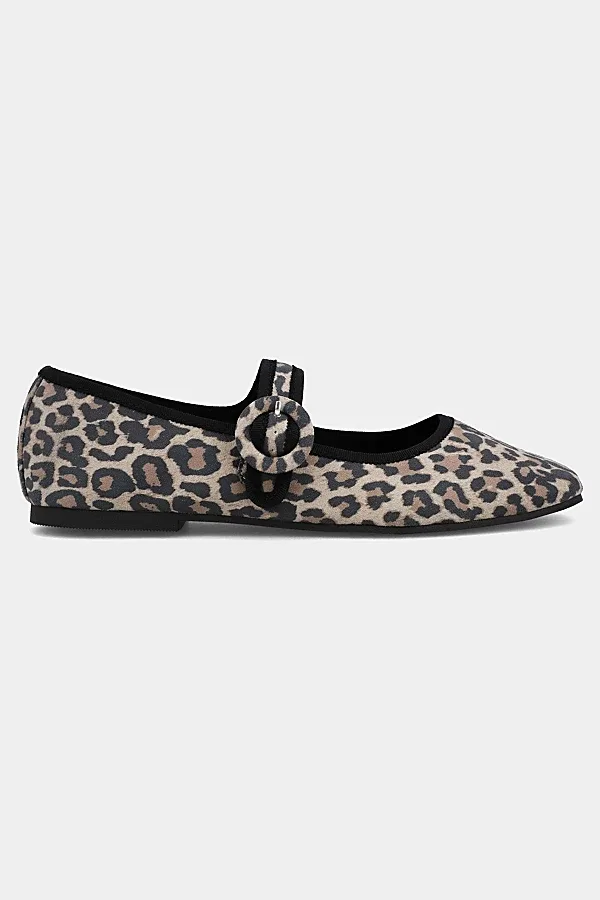 MIA Miya Animal Print Mary Jane Flat by MIA Shoes