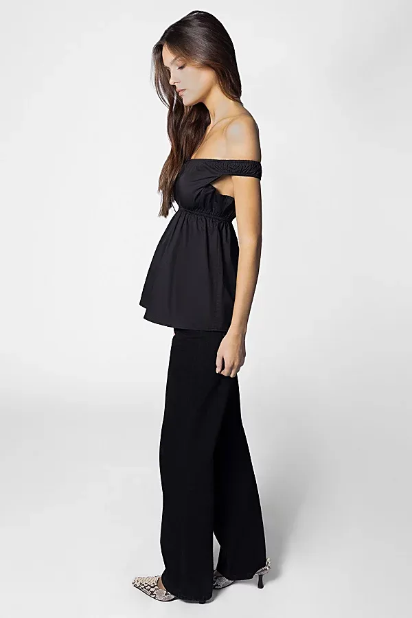 Off Shoulder Babydoll Top by WeWoreWhat
