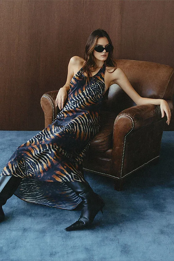 Tiger Halter Dress by WeWoreWhat