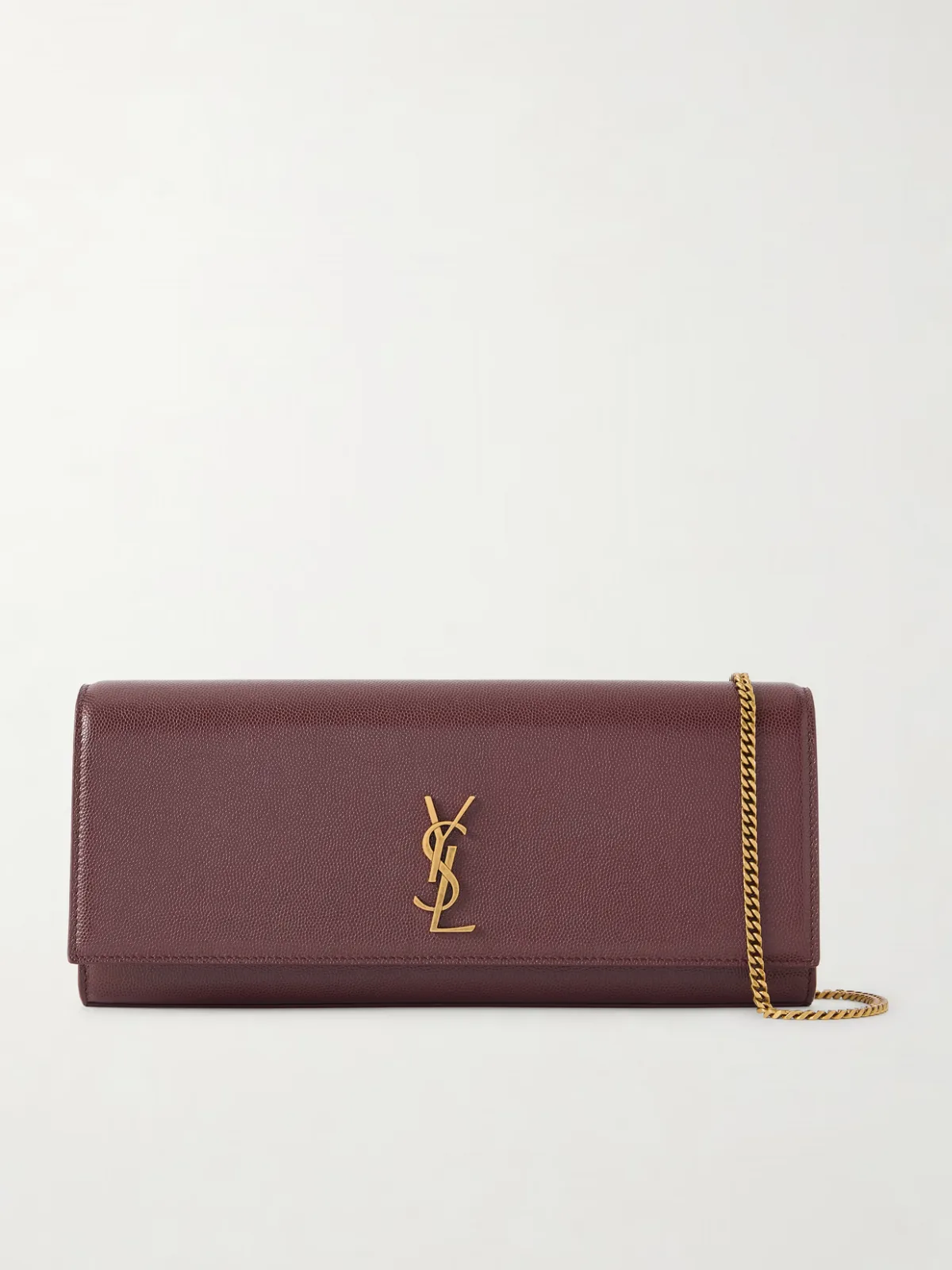 - Kate Textured-leather Clutch -