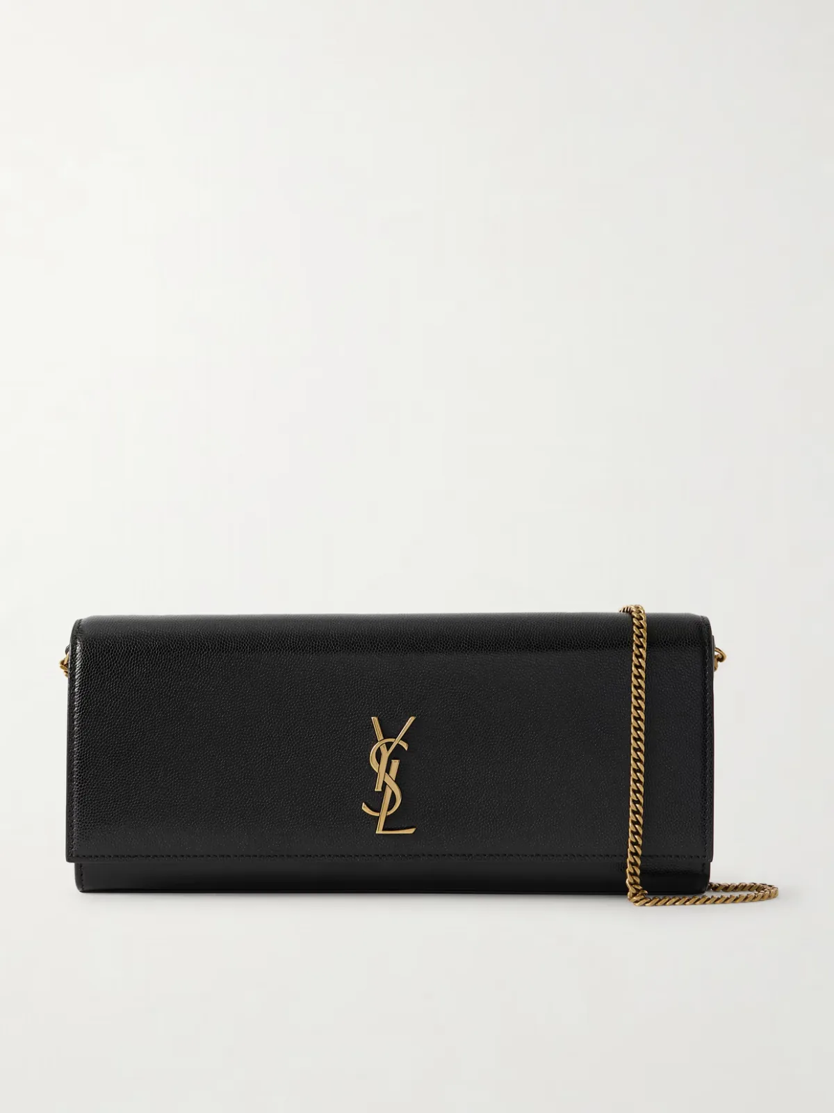 - Kate Textured-leather Clutch -