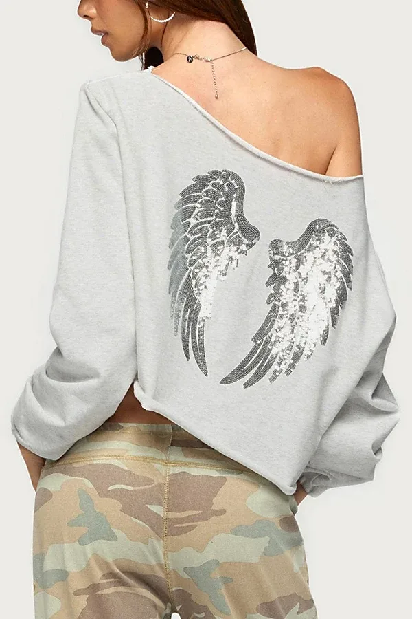 Angel Girl Sweatshirt by Edikted
