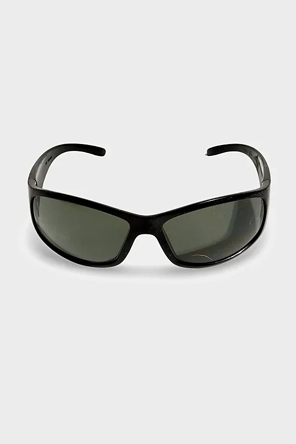 Vintage 2000s Black Wraparound Sunglasses by Urban Outfitters