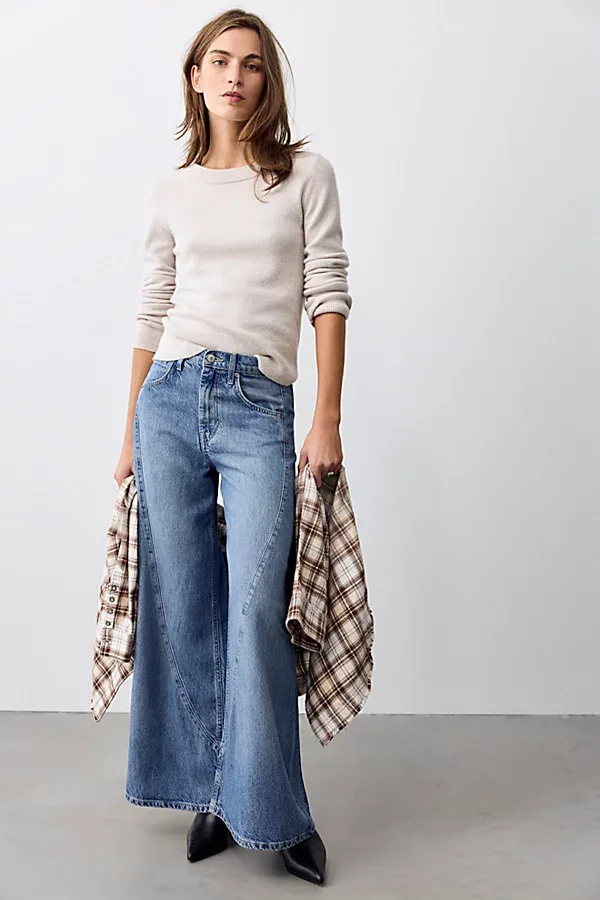 We the Free Haven Twisted Wide-Leg Jeans
