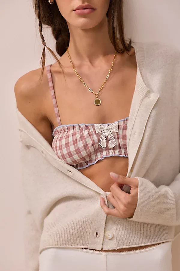 Prairie Gingham Bralette by For Love & Lemons