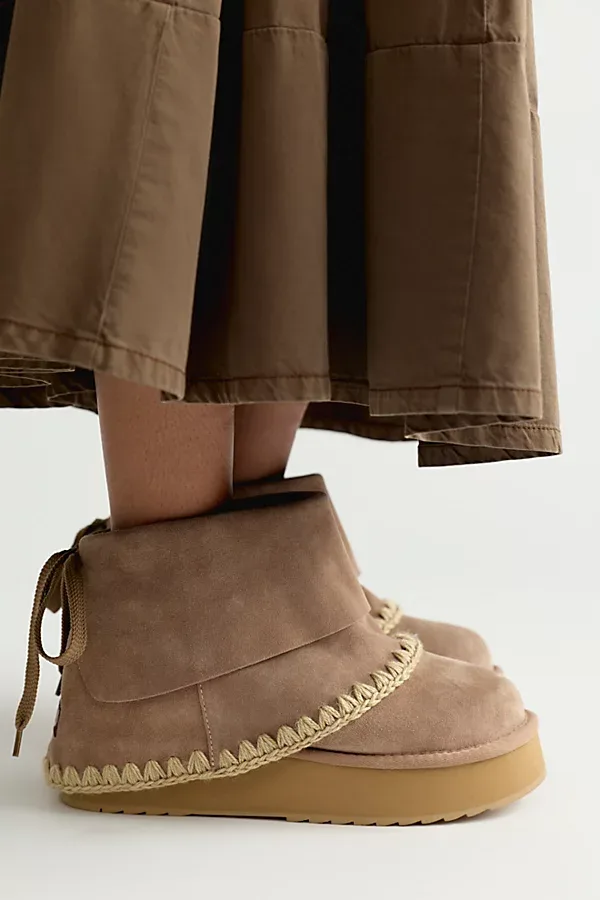Foldover Platform Boots by MOU