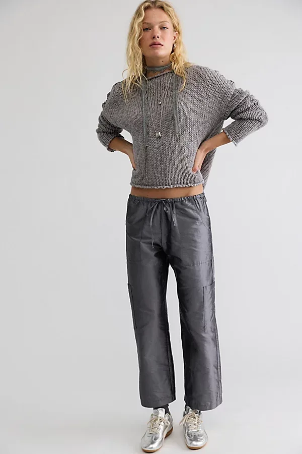 The Taffeta Drawstring Cargo Pants