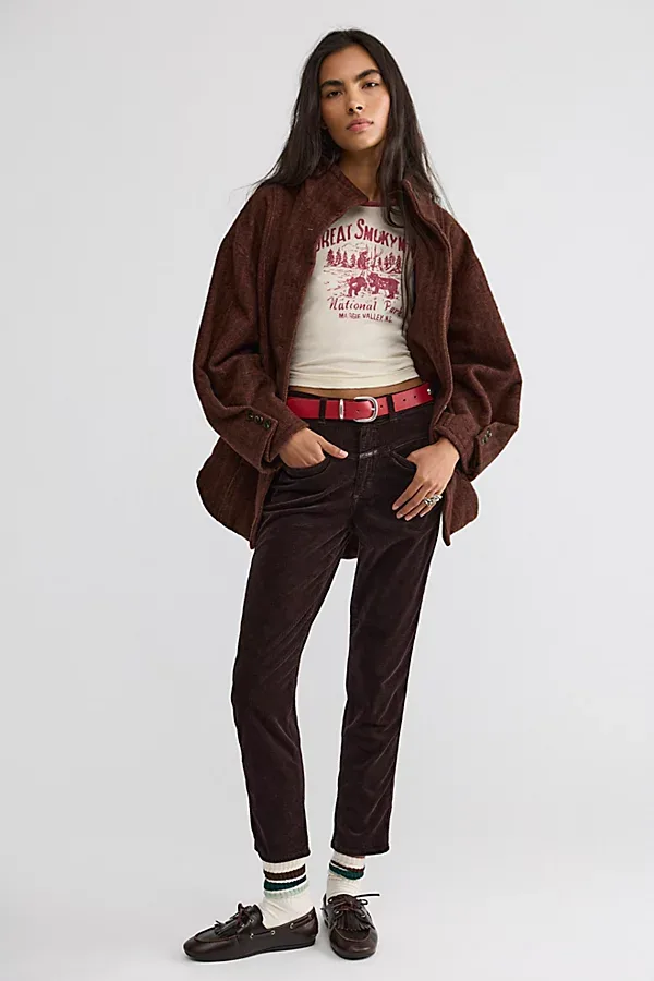 Pedal Pusher Relaxed Corduroy Pants by Closed