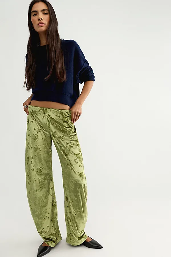 Radiance Velvet Pull-On Pants