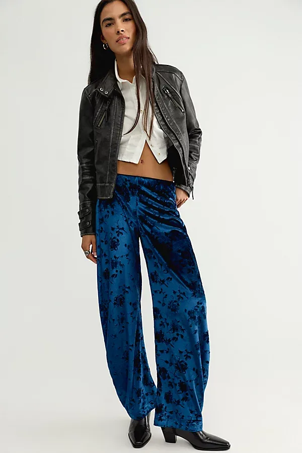Radiance Velvet Pull-On Pants