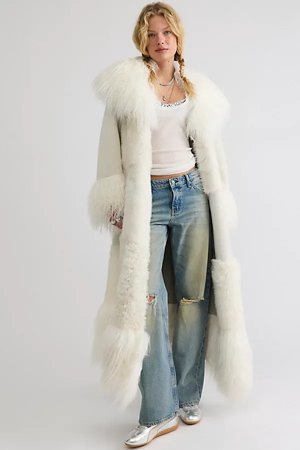 Nigel Preston Snow Queen Patch Long Coat by Nigel Preston