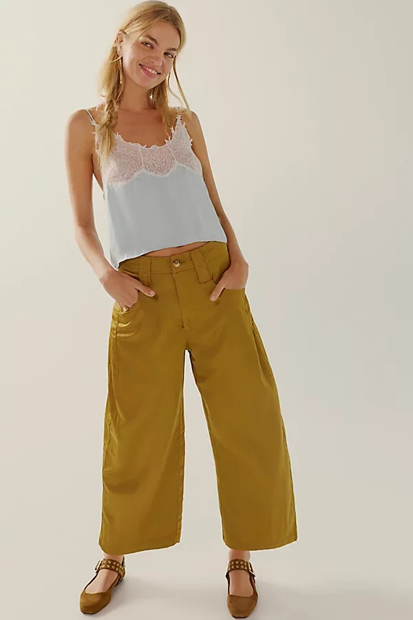 Satin Boyfriend Trousers