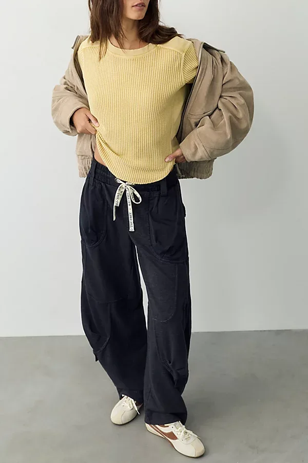 We the Free Onset Knit Pull-On Cargo Pants by Free People