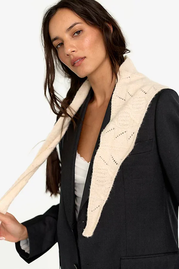 Cozy Cable Triangle Scarf by Free People