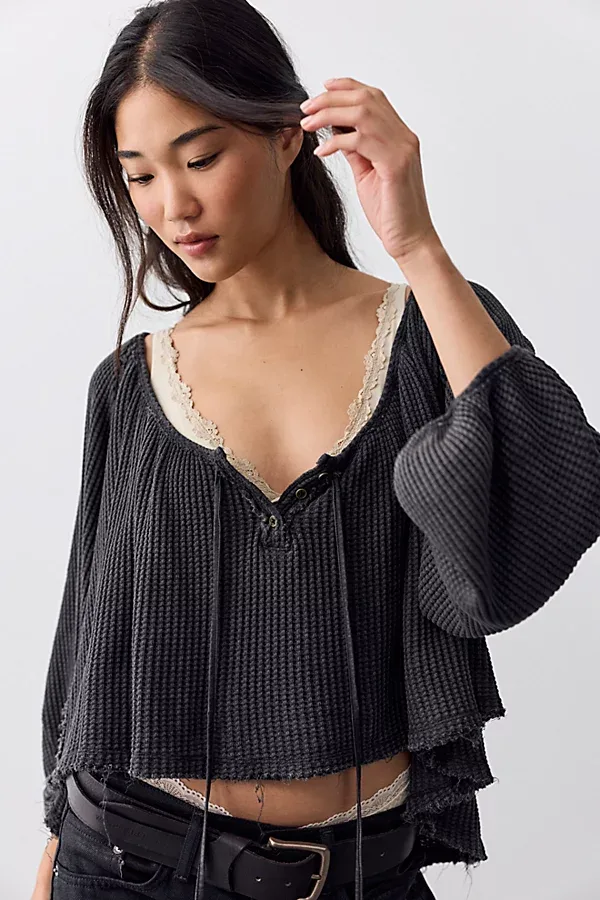 We the Free Ali Thermal Henley by Free People