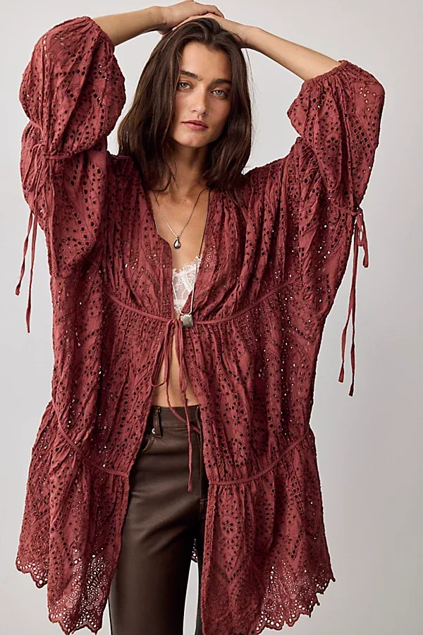 Juliet Cutwork Duster by Free People