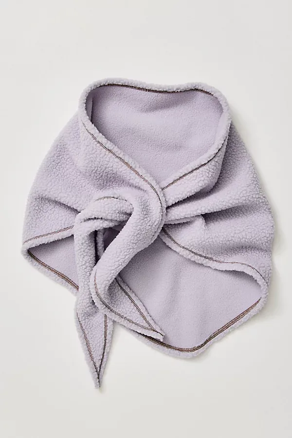 Fleecy Sherpa Triangle Scarf