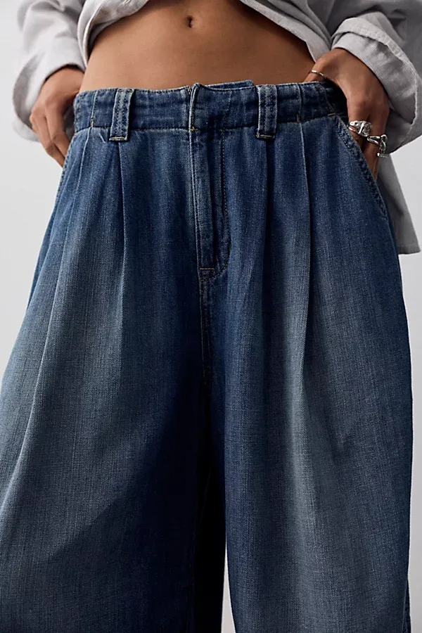 We the Free Vienna Linen Trouser Jeans by Free People