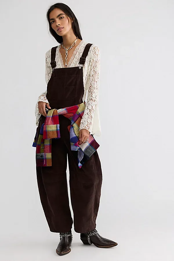 We the Free Good Luck Cord Overalls by Free People