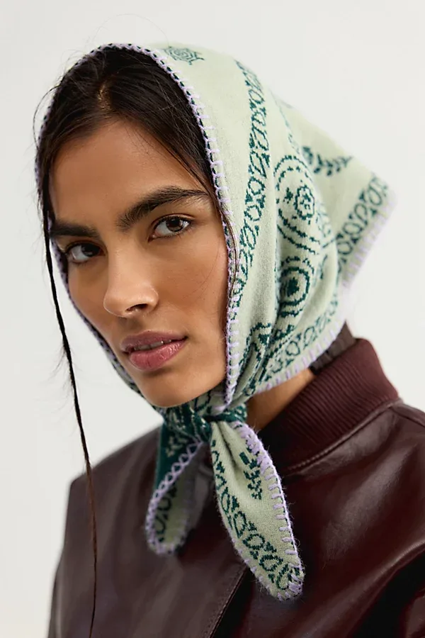 Carmen Knitted Triangle Bandana