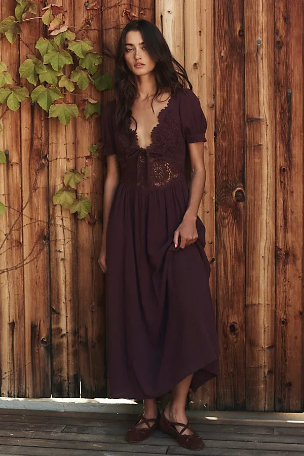 All You Need Is Lace Midi Dress