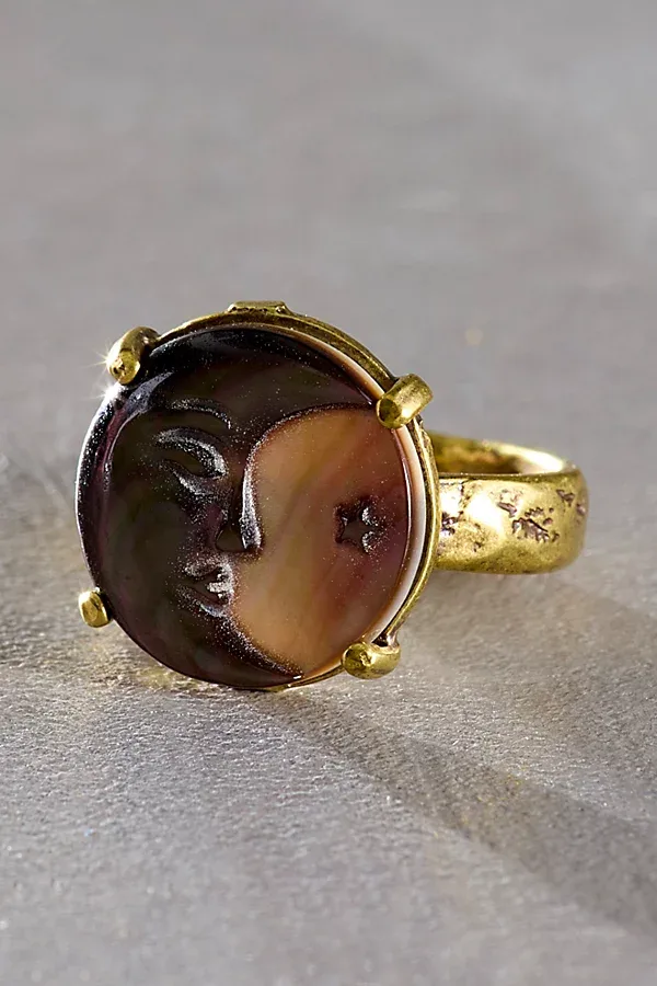 Moon and Stars Ring by Alkemie
