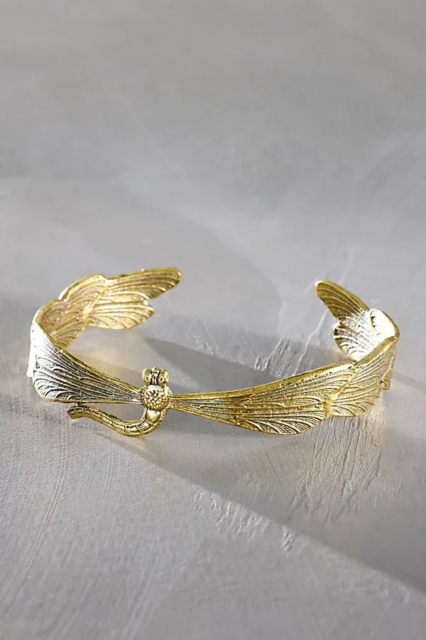 Dragonfly Arm Cuff - Brass by Alkemie