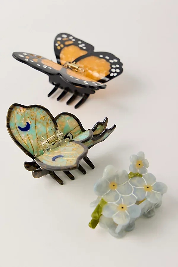 Solar Eclipse Hand-Painted Claw Clip by Solar Eclipse