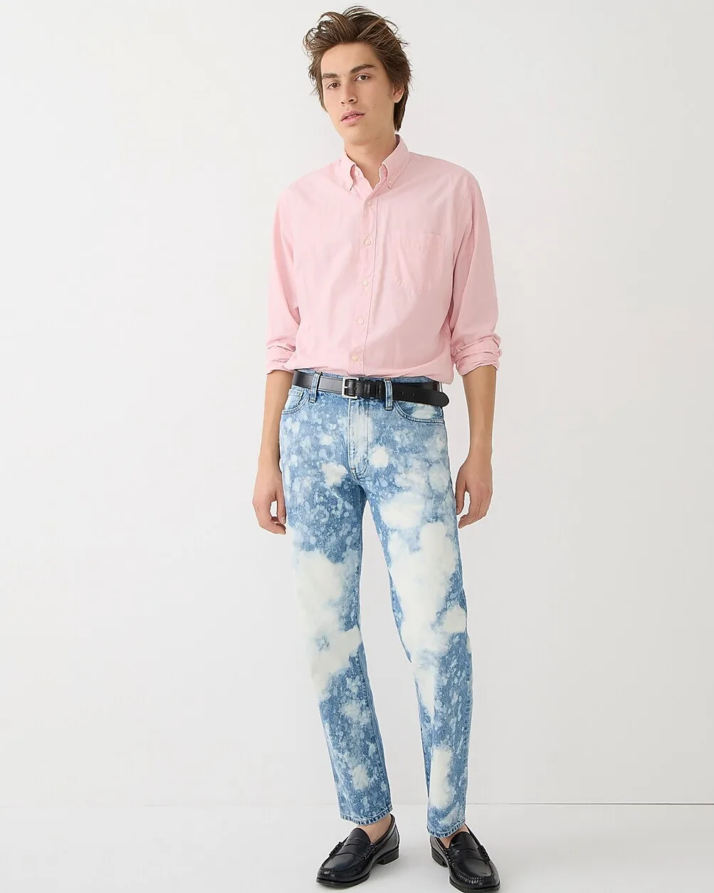 Classic Straight-Fit Jean in Bleach Splatter by J.Crew