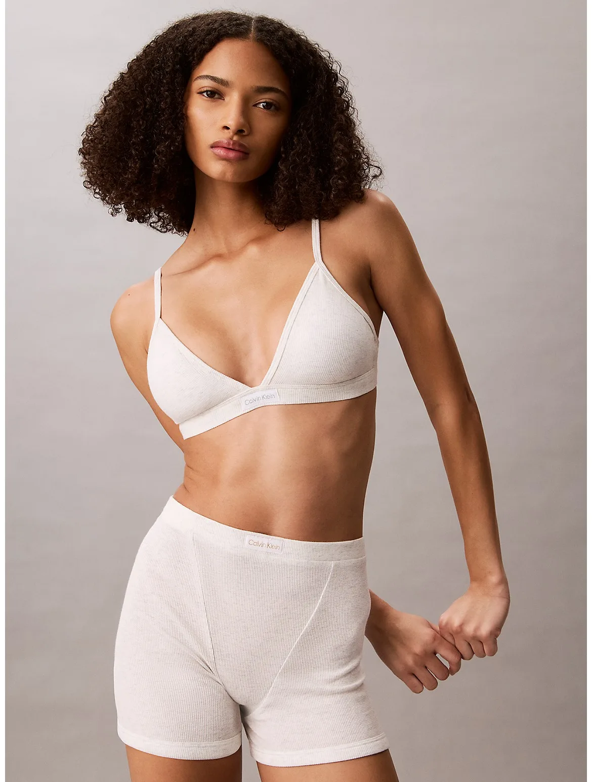 Classic Comfort Cozy Waffle Lightly Lined Triangle Bra by Calvin Klein