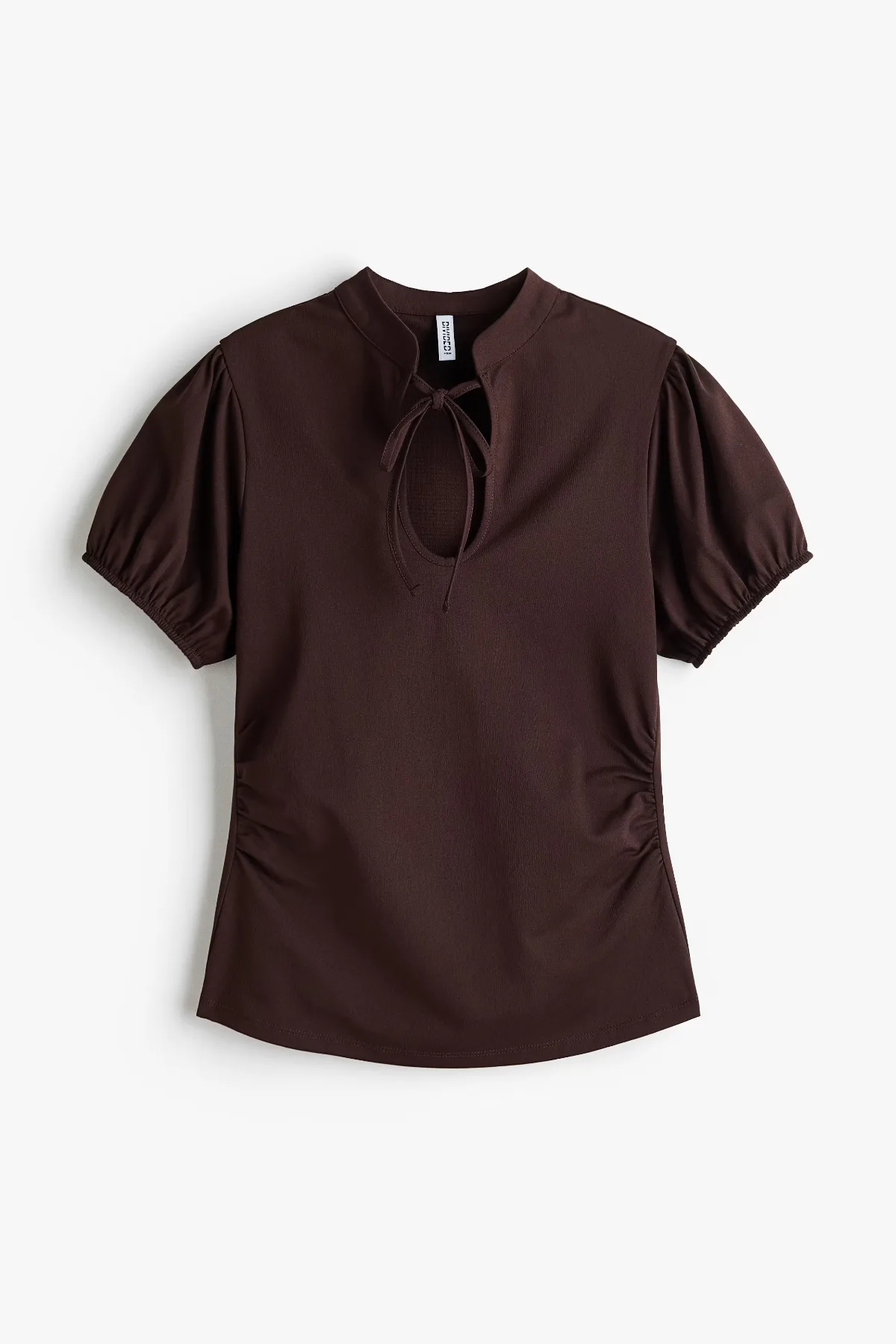 Puff-Sleeved Keyhole Top by H&M