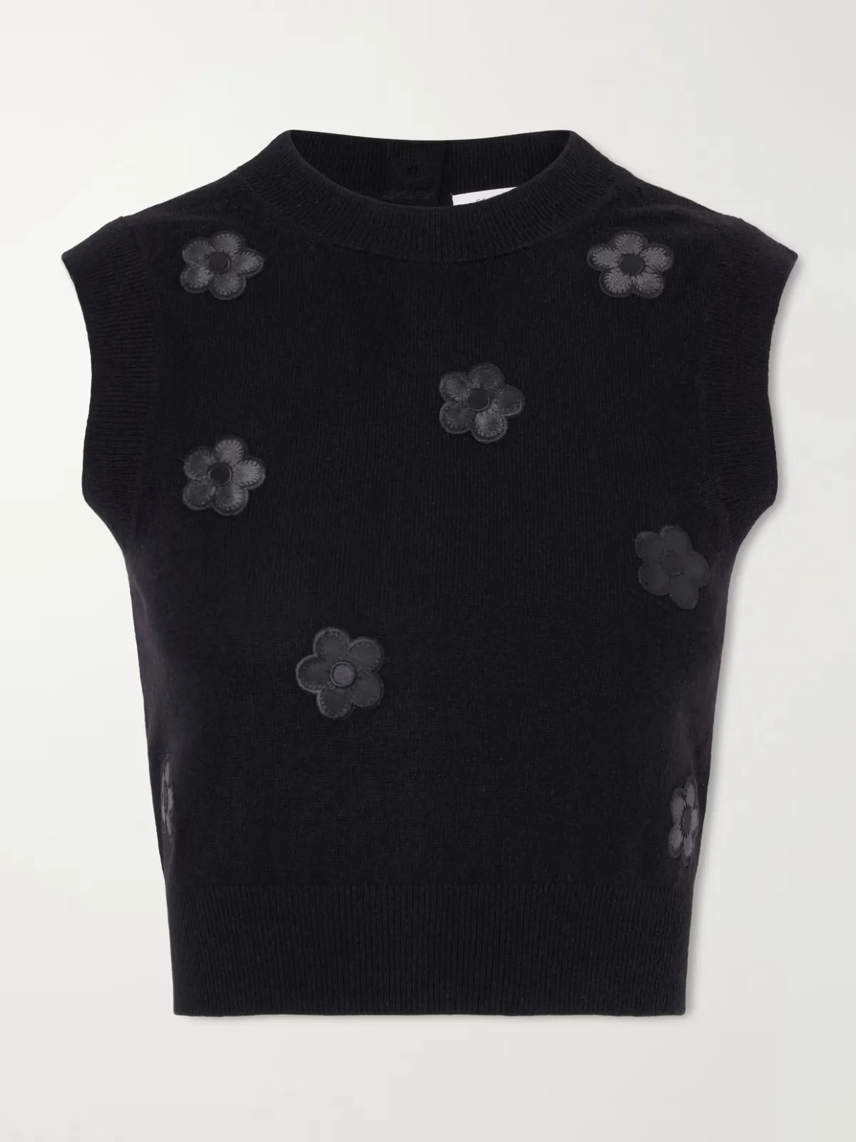 - Dean Button-embellished Cashmere Vest - by Cecilie Bahnsen