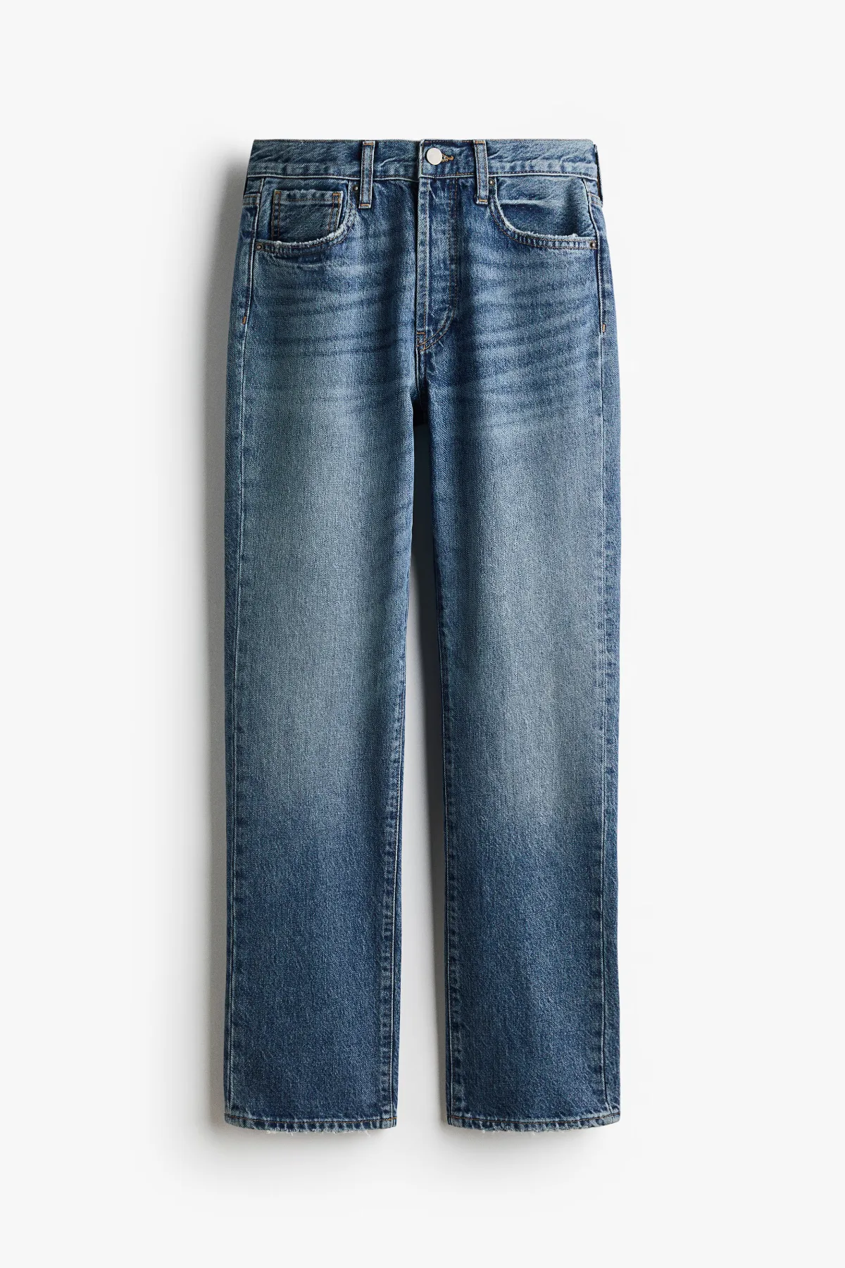 Straight Regular-Waist Jeans