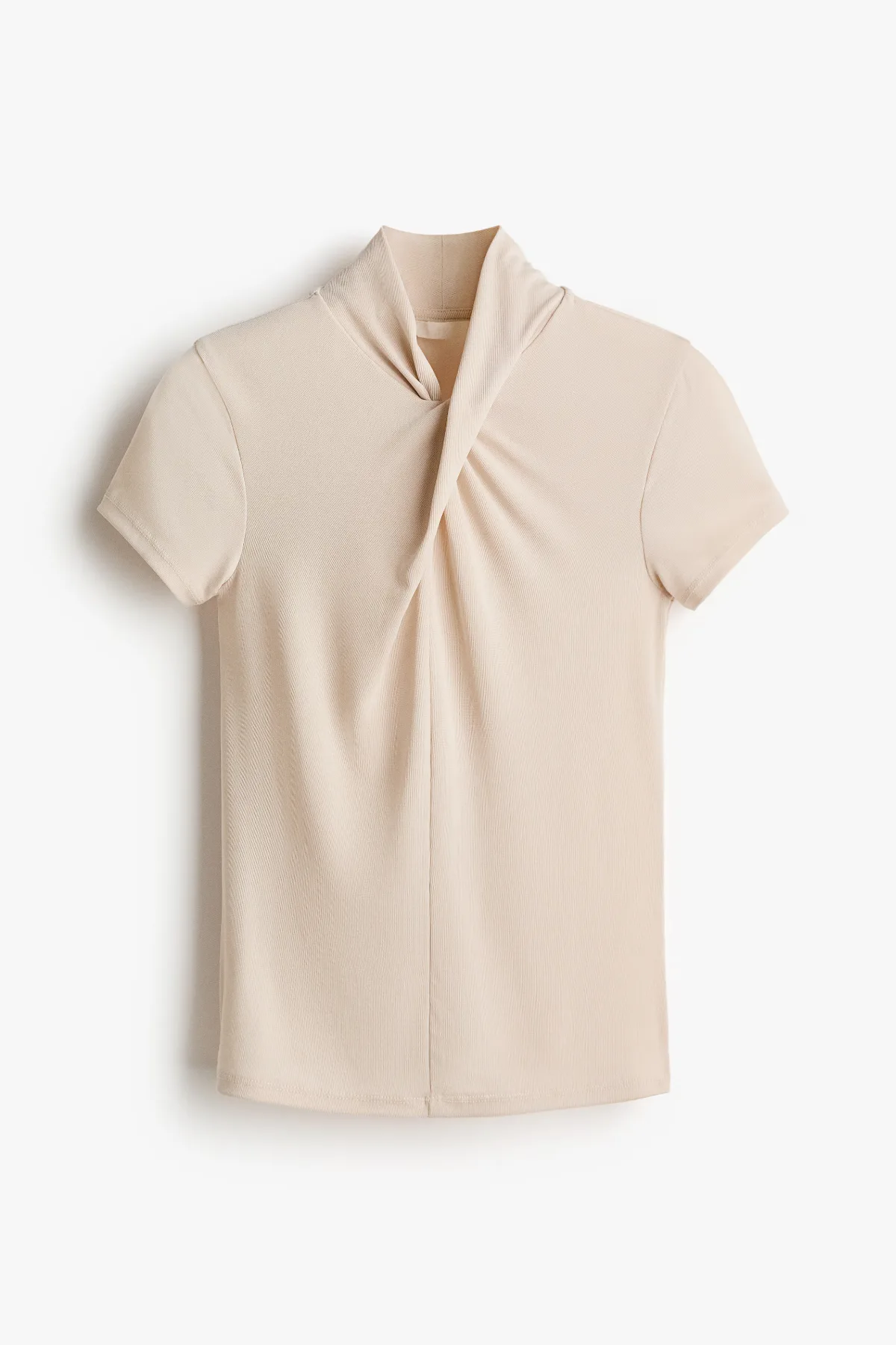 Short-Sleeved Twist-Detail Top by H&M