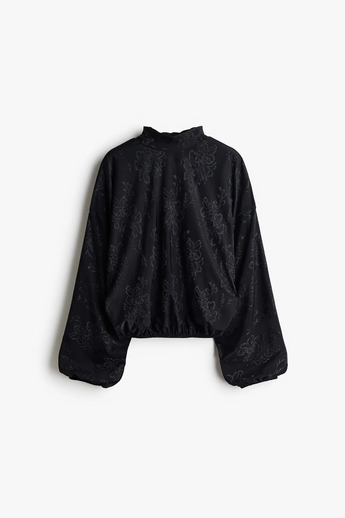 Tie-Detail Jacquard-Jersey Blouse by H&M