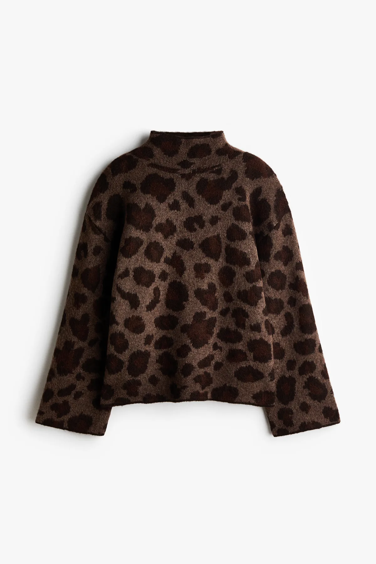 Jacquard-Knit Mock Turtleneck Sweater by H&M