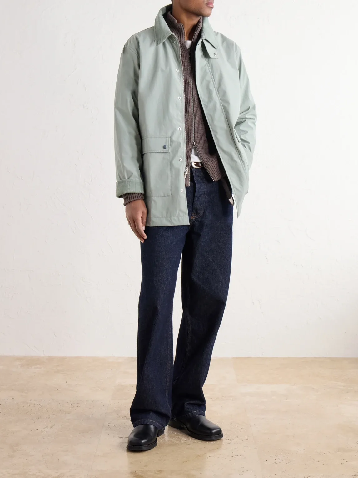 Country Corduroy-Trimmed Shell Jacket by 3sixteen
