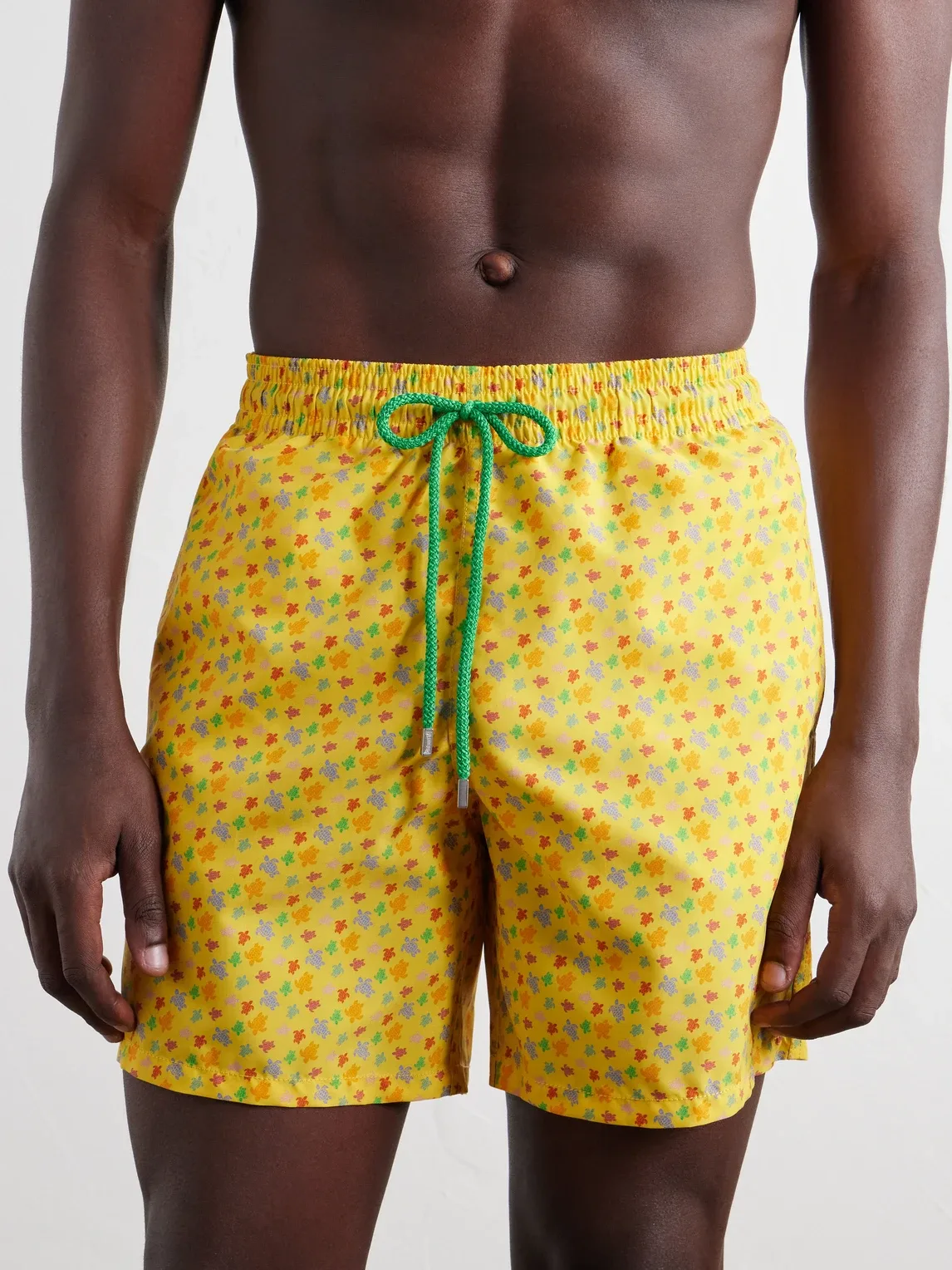 Moorea Straight-Leg Mid-Length Printed Shell Swim Shorts by Vilebrequin